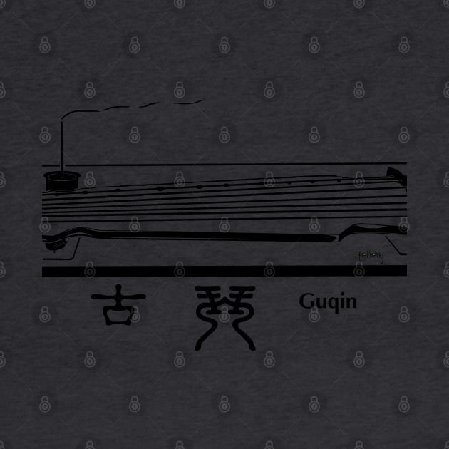 Guqin (Ancient Chinese musical instrument) series 5 by telberry